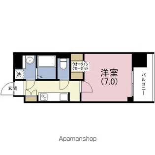 アーバネックス谷町Ⅱ【3階】の間取り
