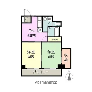 コーポ青雲【1階】の間取り