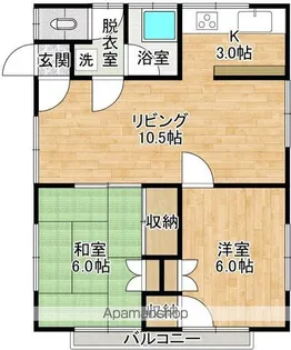 ガーデンHN【205号室】の間取り