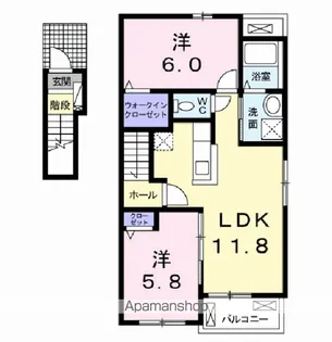 プレジール Ⅱ【2階】の間取り