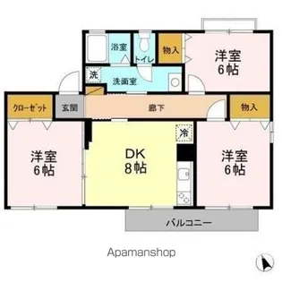 ウィステリアおゆみ野 A【2階】の間取り