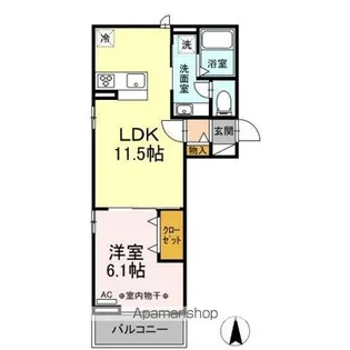 グランソレイユ【3階】の間取り