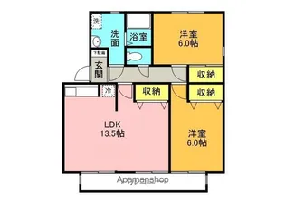 WINDS B棟【202号室】の間取り