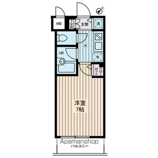 アムス門前仲町 富岡【2階】の間取り