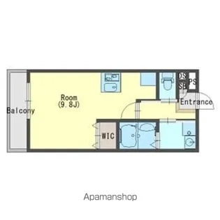 ジーメゾン墨江【1階】の間取り