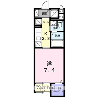 グレースコート【1階】の間取り