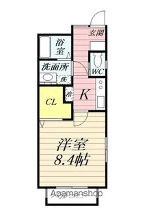 ジ・アパートメント下堀【2階】の間取り