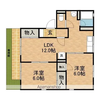 セジュールⅠ【1階】の間取り