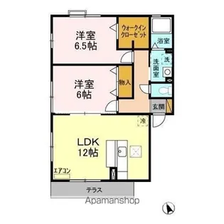 オリーブガーデン A・B・C【1階】の間取り