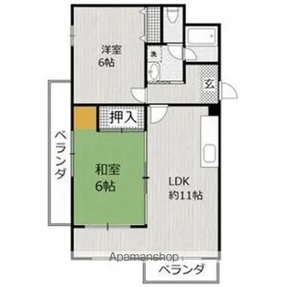 ドリームハイツエリカ【3階】の間取り
