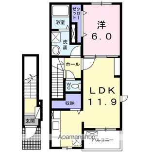 プレジール Ⅱ【2階】の間取り
