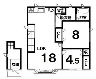 ユトリロ19条【2号室】の間取り