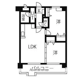 DWELL梅森坂Ⅱ【102号室】の間取り
