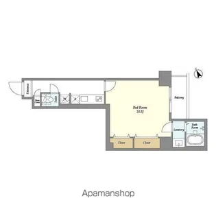 1Kの間取り画像