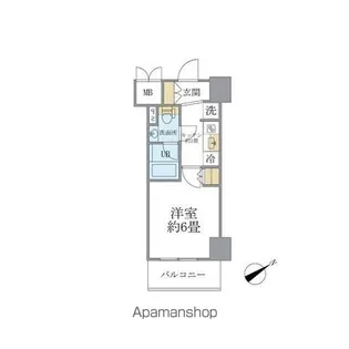 レスピール川崎【7階】の間取り