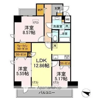 BELTS SHINJUKU レジデンス【4階】の間取り