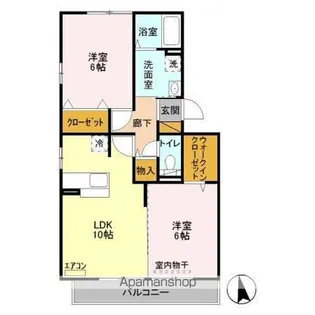 第7シーダーハウス【2階】の間取り