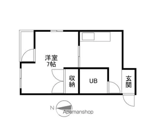 赤門サンライフマンション【4階】の間取り