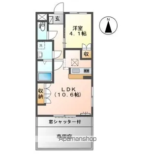 ピュア コンフォート【1階】の間取り