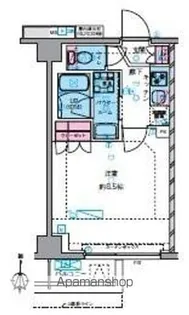 ジェノヴィア四谷三丁目グリーンヴェール【1階】の間取り