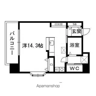 コンフォートEXE一番町【501号室】の間取り