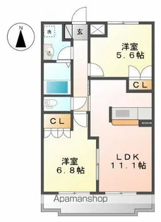 ラシーヌ【2階】の間取り