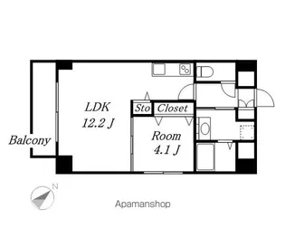 GRANDUKE新栄【9階】の間取り