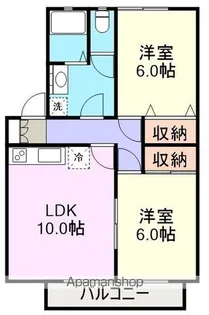 ハイカムール白銀A棟【1階】の間取り