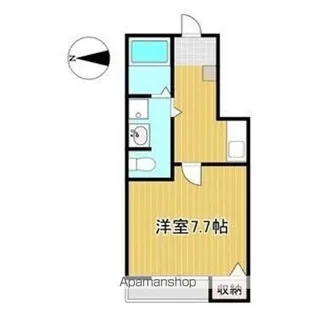 1Kの間取り画像