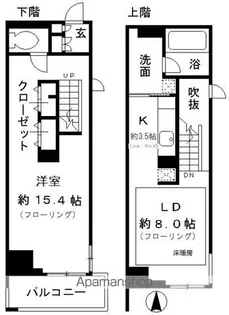 レジディア東桜Ⅱ【9階】の間取り