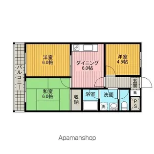 ハイツサガミ【3階】の間取り
