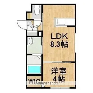 LIEN KITAHIROSHIMAⅢ【4階】の間取り