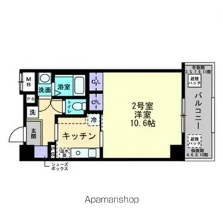 ディアメゾン十日市【5階】の間取り