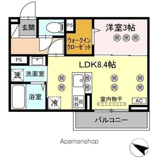 サンガーデン新山口 B【1階】の間取り