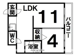 カーサ・プリオールⅤ【4階】の間取り