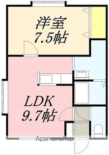 ツインかたばみ【101号室】の間取り
