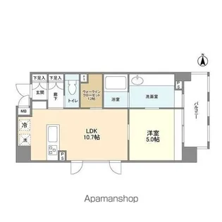 ORSUS浅草【7階】の間取り