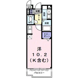 セントレ青山【3階】の間取り