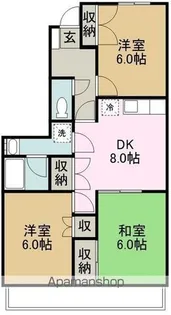 ハイツ麹屋 Ⅰ【203号室】の間取り