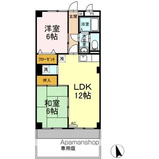 ハイライズ遠藤【1階】の間取り