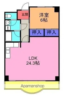 第三岡田マンション【403号室】の間取り