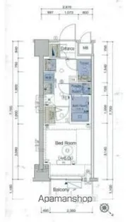 エステムプラザ横濱関内【8階】の間取り