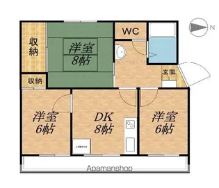 アストリア小町屋【204号室】の間取り