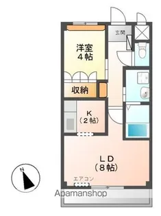 LA・LUCE(ラ・ルーチェ)【2階】の間取り