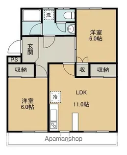 コーポマーブルランド【3階】の間取り