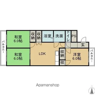森下マンション【4階】の間取り