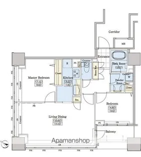レジディアタワー上池袋(タワー棟)【14階】の間取り