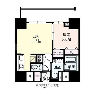 FLAIR丸の内【1007号室】の間取り