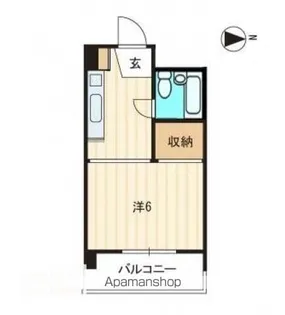 ホワイトマンション【4階】の間取り