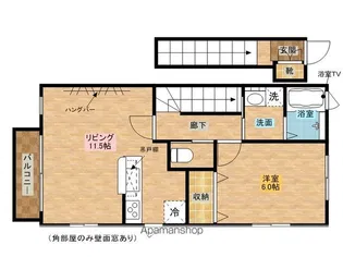 バードピア畑沢A館【205号室】の間取り